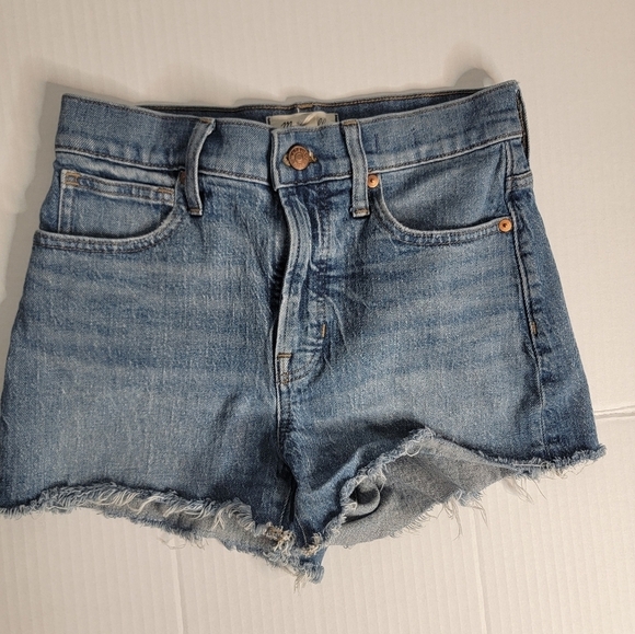 Madewell The Perfect Jean Shorts Sz 26 Cut-Off Stretch - Picture 1 of 7
